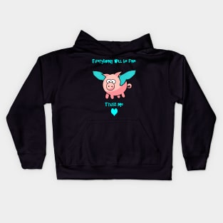 Flying pigs Kids Hoodie